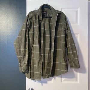 Woolrich Green Checkered Men's Shirt Jacket